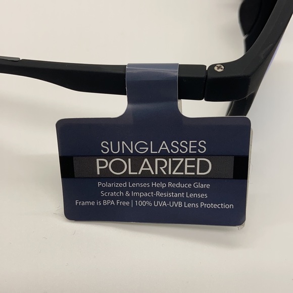 Polarized BLUE LENS W/BLACK FRAME Sunglasses. NWT - Picture 12 of 16